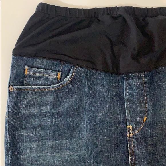 Citizens of Humanity Denim Maternity Skirt Sz 31 - Picture 3 of 9